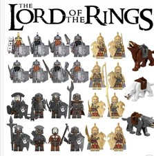 LOTR Hobbit Mini Figures - Orcs, Elves, Knights & Castle - Custom LEGO Toys