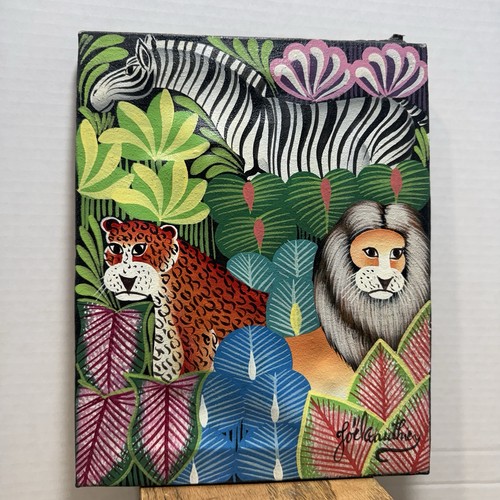 Vintage genuine haitian art - vintage,