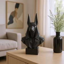 Low poly anubis bust - bust, sculpture