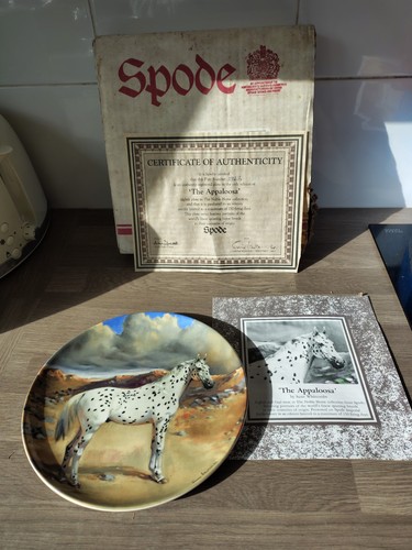 Spode plate appaloosa - plate, horse