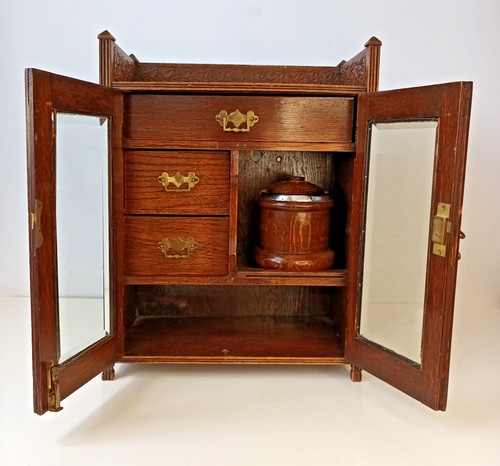 Antique edwardian carved oak - antique,