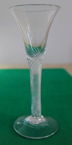 Georgian wine glass with - wine,