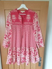 Urban Outfitters Indian cotton smock kaftan dress top arty hippy ethnic 8  s