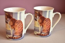TWO FINE CHINA MUGS BY