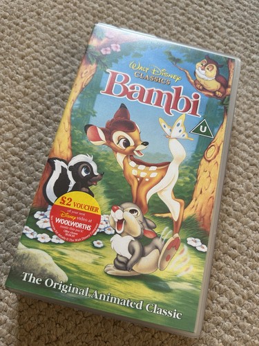Disney bambi 1994 vhs tape - disney,