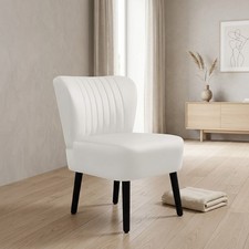 Velvet accent chair shell back - velvet,