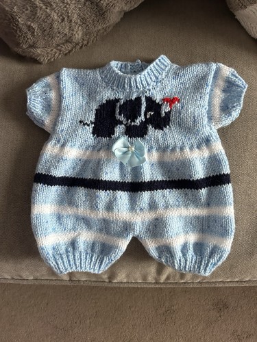 Hand knitted baby - knitted, suit