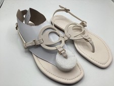 COACH JERI LOGO LEATHER THONG