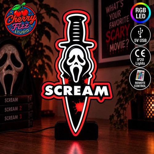 Scream ghostface rgb - ghostface, light