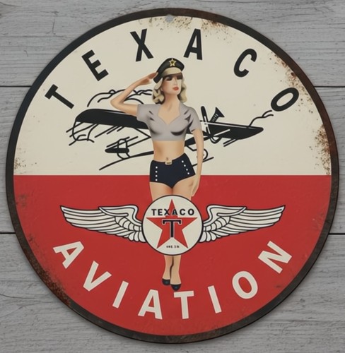 Texaco aviation gasoline - texaco, 12"