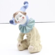 Nao Lladro Joy Clown Jester & Baby Harlequin Figurine #1067 1988 5"