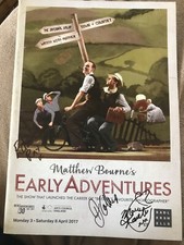 SIGNED BY CAST OF Matthew Bourne’s EARLY ADVENTURES programme & tickets