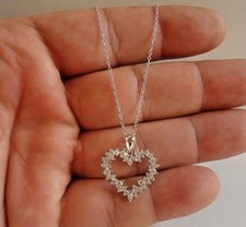 925 STERLING SILVER OPEN HEART