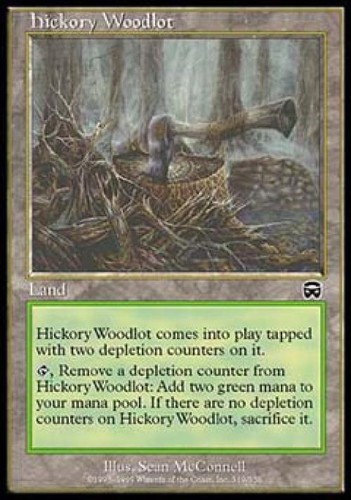 Mtg english hickory woodlot - english, nm
