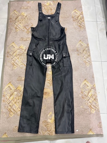 Men black genuine leather - black,