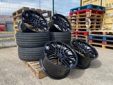 FITS VW T6 T6.1 TRANSPORTER KOKO VENOM 18" BLACK 5x120 ALLOY WHEELS & TYRES