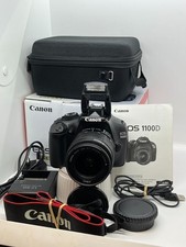 Canon EOS 1100D 12.2MP 18-55 3.5-5.6 III Lens 749 shots 32GB card Case Box MINTY