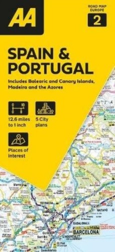Road map spain - spain, portugal