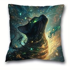 Cat Themed Cushion Cover -