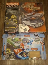Carrera Racing System Slot Cars Bundle Mario Kart Set & Casino Royale Track Only