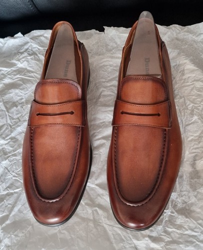 Dune brown leather men shoes - dune,