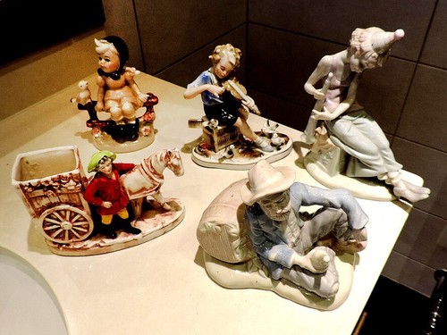 Victorian ceramic statuettes - victorian,