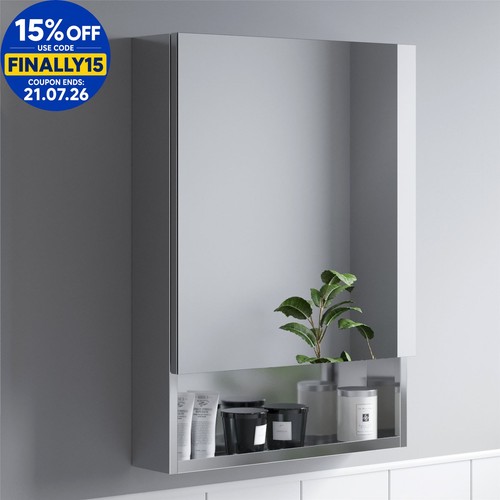 Bathroom single door mirror - bathroom,
