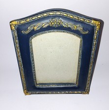 Vintage Shudehill Picture Frame Ornate Navy Blue & Gold Detail 16 x 13cm