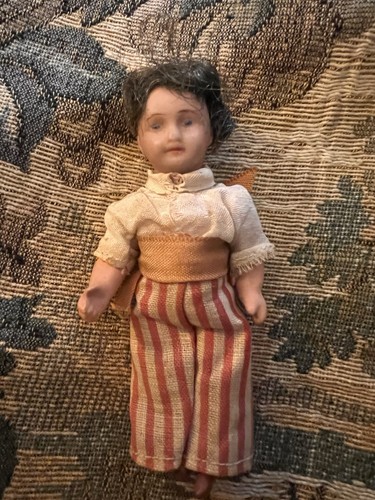 Antique bisque head doll - bisque,