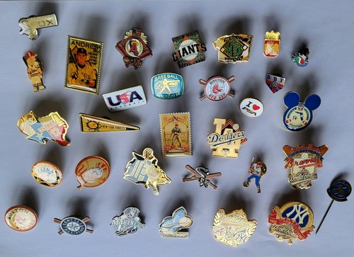 Baseball club logo pin badges - baseball,