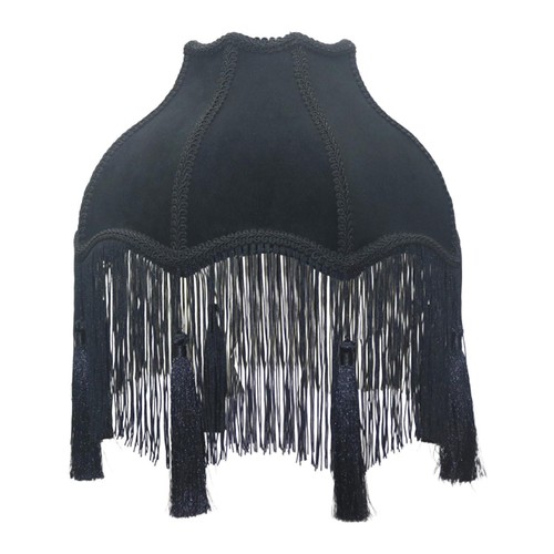 Velvet lamp shade bell - velvet,