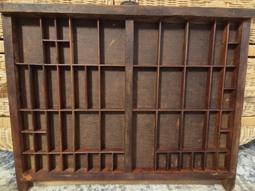 Antique wooden printer type - printer,
