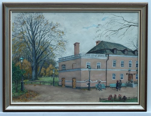 Watercolor signed karl herman - watercolor,