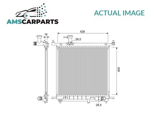 Engine cooling radiator 701328 - engine,
