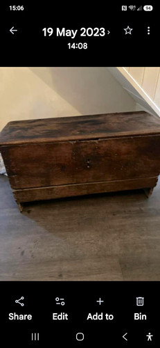 Antique oak plank - oak, coffer.