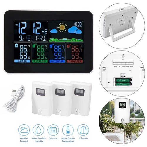Wireless weather station with - station,