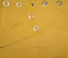 MADE+ Unlined Eyelet Curtains, W168cm X L228cm, Mustard, SECONDS