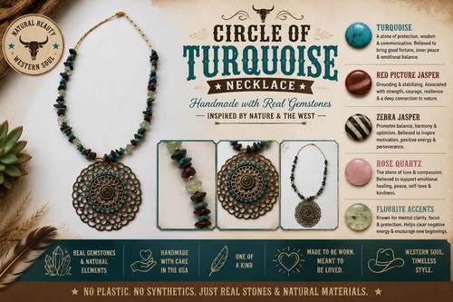 Handmade gemstone necklace - necklace,
