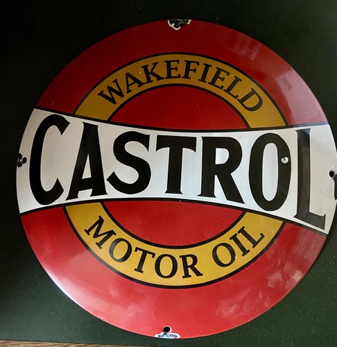 Castrol motor oil enamel - castrol,