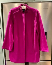 MARC CAIN MAGENTA COAT 100%