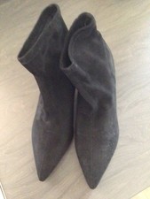 Next Ladies Ankle Boots Black Size 5 New.