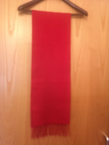 Red cashmere scarf - cashmere, 55"