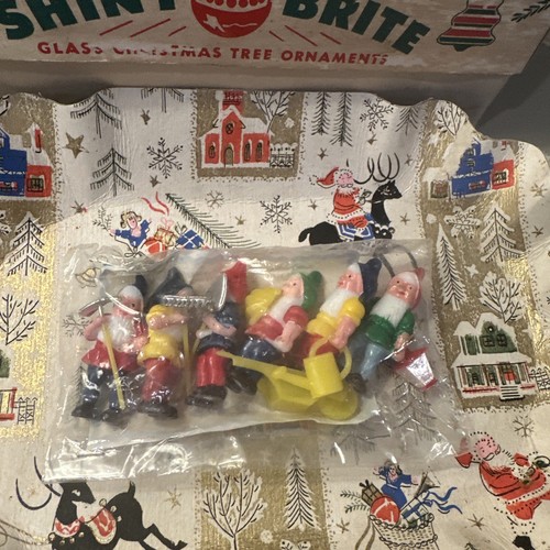 Vintage christmas elves gnomes - vintage,