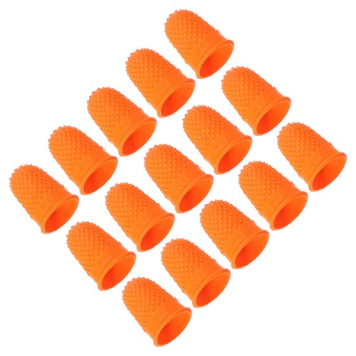 15pc rubber finger tips - rubber,