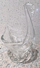 Vintage Hand Blown Glass Swan