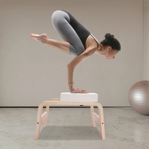 White modern yoga headstand - white,