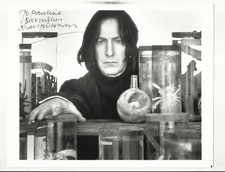 RARE ALAN RICKMAN SIGNED