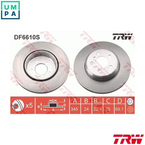 Brake disc df6610s - brake,