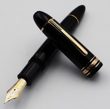 [Near mint] Montblanc Meisterstuck 149 18K 750 Black & Gold Fountain Pen F Nib