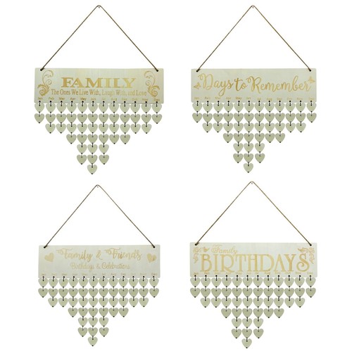 Hanging wooden calendar - hanging,